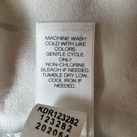 J.Jill Wearever Dress Extra Small Petite Ivory Floral Stretch Knit A Line Swing - Picture 11 of 12